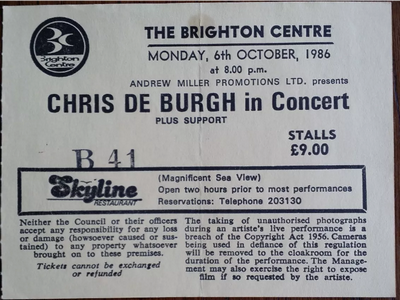 Chris De Burgh@ Brighton